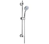 Set saliscendi MALI asta per doccia 72 cm metallo cromato con doccetta 3 getti