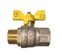 IDRO POINT - RUBINETTO PER GAS A FARFALLA MF 3/4"