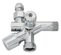 Idroblok 03030504 Rubinetto Combinato, Filtro a Snodo, 1/2 M - 3/4 M, Cromato