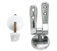 Idroblok 030350 Coppia Cerniere per Sedili Modello, Ottone, Cromato