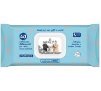 Idrofil WIPETS SALVIETTINE DETERGENTI PER ANIMALI TALCO 40 PEZZI