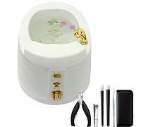 Idromassaggiatore Plantare Pediluvio Massaggiatore Piedi Elettrico Vaschetta Pedicure Pediluvio Massaggiatore Piedi Vasca Idromassaggio Piedi per Pedicure Relax Detox e Massaggio (Size : Bath+pedicur