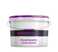 Idropittura Bianca Traspirante Ecologica ad Acqua per Interni Semilavabile (Kg 5)
