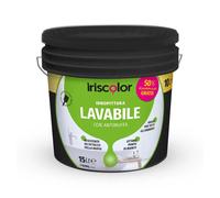 Idropittura lavabile antimuffa Iris Color 10+5 l bianco Bianco