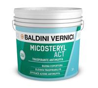 Idropittura pittura Antimuffa Traspirante Bianca Micosteryl Act per interni Lt 4