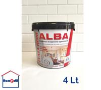Idropittura Traspirante Antimuffa Alba Coprente Pittura Bianca Sintetica 4, 14 L