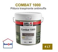 IDROPITTURA TRASPIRANTE ANTIMUFFA BIANCO SAN MARCO COMBAT 999 EW PER INTERNI