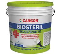 Idropittura traspirante Certificata antimuffa Pittura bianca Carson Biosteril