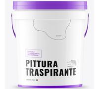 Idropittura Traspirante Semi Lavabile Alta Copertura Opaca Finitura Bianca Facile Apllicazione Made in Italy (Litri 4)