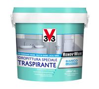 Idropittura traspirante V33 Renov'Mur bianco 4 l Bianco