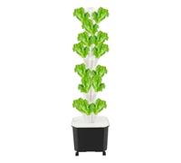Idroponica Torre 50 Pods Garden Hydroponic Growing System con ruote, kit di coltura senza terra da 45 l, serbatoio d'acqua mobile da giardino idroponico, sistema di coltivazione per frutta, verdura ed