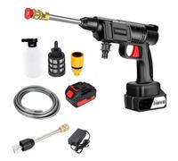 IDROPULITRICE ALTA PRESSIONE 2 BATTERIA 48V NO FILI ACCESSORI LAVAGGIO AUTO MOTO