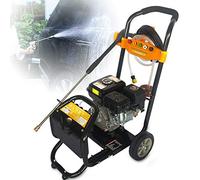 Idropulitrice 7,5 HP 3600 giri/min 2465 PSI 150 bar Motore a Benzina Idropulitrice a Getto di Vapore a Benzina, Inclusi 5 Ugelli, Tubo da 8 m, Tubo di Aspirazione da 2 m con Filtro Dell'acqua