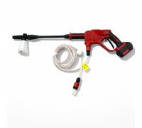 Idropulitrice a batteria 18V getto 2 mt. con lancia lunga e corta tubo flessibile contenitore schiuma 250 ml