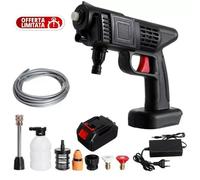 IDROPULITRICE a batteria 48 V alta pressione portatile LAVAGGIO AUTO GIARDINO