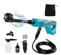 Idropulitrice a batteria compatibile con Makita da 18 V, idropulitrice portatile da 69 bar, con ugello spray 6 in 1, tubo da 5 m per irrigazione del pavimento dell'auto (senza batteria)