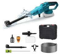 Idropulitrice a Batteria Compatibile con Makita18V, 80bar 1160PSI Lidropulitrice Portatile Cordless con Ugello 6 in 1, Tubo da 5M, Idropulitrice Senza Fili per L'irrigazione, Auto, Pavimento, Pulizie