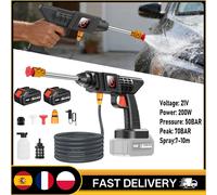 Idropulitrice a batteria da 50 bar, pistola a spruzzo ad alta pressione per lavaggio auto, macchina per lavaggio ad acqua, spruzzatore autoadescante per batteria Makita 21V