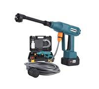 Idropulitrice a Batteria, Rondella Elettrica Portatile da 200 BAR con Ugello Regolabile 6 in 1, Pistola per Autolavaggio ad Alta Pressione Portatile per Pulizia Domestica/Pavimento