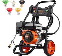 Idropulitrice a gas VEVOR, 3400 PSI 2,6 GPM, idropulitrice a gas 10 l/min con pompa in alluminio, pistola a spruzzo e prolunga, set di 5 ugelli