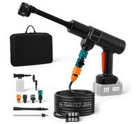 Idropulitrice ad alta pressione compatibile con Makita, 18 V, 83 bar, idropulitrice portatile con tubo da 8,5 m, per la pulizia di auto/giardini