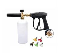 Idropulitrice ad alta pressione con bottiglia in schiuma da 1/4", connettore rapido 0-60°, 5 pezzi, ugello per idropulitrice da 1 L, filettatura esterna 22 mm interno 14 mm