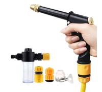Idropulitrice ad Alta Pressione | Con Ugello e Spazzola per Pulizia,Macchina Lavaggio Auto ad Alta Pressione,Per Camion, Casa, Pareti, Finestre, Pavimenti, Recinzioni, Prato, Giardino, Irrigazione