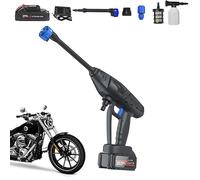 Idropulitrice ad alta pressione cordless, lavaggio della batteria, idropulitrice portatile ad alta pressione per auto lavaggio a getto cordless portatile multifunzionale per recinzioni, biciclette