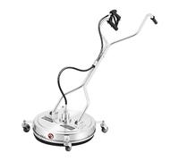 Idropulitrice ad alta pressione in acciaio inox con 4 ruote, pulitore per superfici max 4500 PSI φ520 mm macchina pulitore cerotti, 2 ugelli spray, attacco rapido 3/8", doppia maniglia