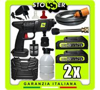 IDROPULITRICE ALTA PRESSIONE DOPPIA BATTERIA 48V NO FILI ACCESSORI LAVAGGIO AUTO