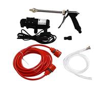 Idropulitrice Elettrica Portatile, 100W 12V, Pompa Acqua con Filettatura G1/2, Set per Auto, Biciclette, Giardini