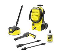 Kärcher K 4 Classic Home Idropulitrice ad Alta Pressione da 130 bar, Dimensioni Standard, 1800W, Idropulitrice elettrica ad acqua fredda, 2 lance, Lavasuperfici, Avvolgitubo Frontale, Giallo/Nero