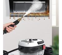 Idropulitrice multifunzione ad alta temperatura e pressione, 2500 W, vapore ad alta temperatura 105°, con 3 spazzole e ugello curvo esteso per condizionatore, cappa aspirante, lavatrice