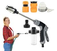 Idropulitrice Per Lavaggio A Pressione Intenso, Sprayer Portatile Per Tubo Esterno, Testina Rotante Regolabile Multi Angolo Per Superfici Esterne Come Giardini Cortili
