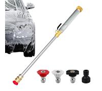 Idropulitrice per Tubo da Giardino - Utensile Regolabile per l'Irrigazione | ad Alta Pressione con Attacco Rapido e 3 Ugelli,per Pulizia di Prato, Patio, Viale, Marciapiede e Aree Esterno