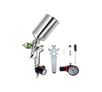 Idropulitrice, Pistola A Spruzzo Professionale Da 2,5 Mm Kit Pistola A Spruzzo Con Alimentazione A Gravità Con Primer For Vernice Primer In Scaglie Di Metallo Kit Vernice Spray Fai-da-te Da 1 Litro