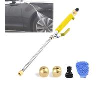 Idropulitrice, Pistola for Idropulitrice Portatile, Lancia for Idropulitrice Ad Alta Pressione 2 In 1, Ugello A Getto, for Tubo Da Giardino, Auto, Vialetti E Cortili(Yellow)