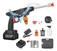 IDROPULITRICE A PISTOLA PROFESSIONALE A PRESSIONE CON DOPPIA BATTERIA 48V AUTO