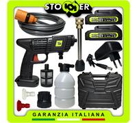 IDROPULITRICE PISTOLA PORTATILE BATTERIA BATTERIE PRESSIONE ACCESSORI LAVAGGIO