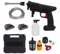 IDROPULITRICE PISTOLA PORTATILE BATTERIA PRESSIONE LAVAGGIO AUTO 48V 2 BATTERIE