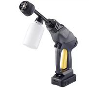 Idropulitrice Portatile HOTO 20V 24Bar con Batteria, 6 Getti, Schiuma, Tubo 6m