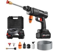 Idropulitrice Portatile,Idropulitrice Portatile Alimentata A Batteria - Macchina Pulitrice Elettrica con Tubo da 5m per Lavaggio Auto Bagno Animali Domestici Pavimenti Piante e Camion