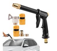 Idropulitrice portatile - Strumento portatile con 360 gradi e 5 adattatori, Idropulitrice per auto, per lavare marciapiedi cortili, porte, panchine, biciclette e auto