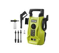 Ryobi RY110PWA, Idropulitrice 1400W 110 bar, Leggera e Compatta, con Maniglia per il Trasporto, Portata Massima di 390 L/h, 1400W