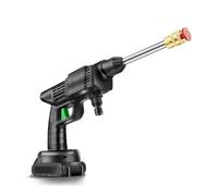 Idropulitrice senza fili da 48 V, idropulitrice portatile con 2 batterie, 2 ugelli intercambiabili e bottiglia di schiuma, aspira l'acqua dal secchio, tubo da 5 m per la pulizia di auto, patio