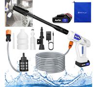 Idropulitrice senza fili idropulitrice portatile idropulitrice ad alta pressione Jet autolavaggio pistola lavaggio con batteria 1.5Ah e caricabatterie