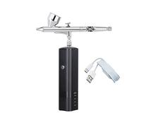 Idropulitrice, Spruzzo Ad Alta Pressione Del Compressore Dell'aerografo Cordless A Doppia Azione For Art Gun Beauty Salon Makeup Nail Tatuaggi Strumenti For Torte(Noir)