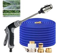 Idropulitrice, ugello a spruzzo, acciaio inossidabile resistente, facile installazione, compatibilità universale, rotazione a 360° per tre modalità di spruzzo con vasetto in schiuma (con tubo