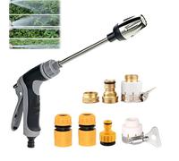 Idropulitrice, ugello spray, in acciaio inox resistente, facile installazione, compatibilità universale, rotazione a 360° per tre modalità di spruzzo con vasetto in schiuma (un set di connettori a 46