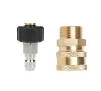 Idropulitrice Veloce Connessione Adattatore Set Kit 5000 Psi M22 15 mm 3/8 Male
